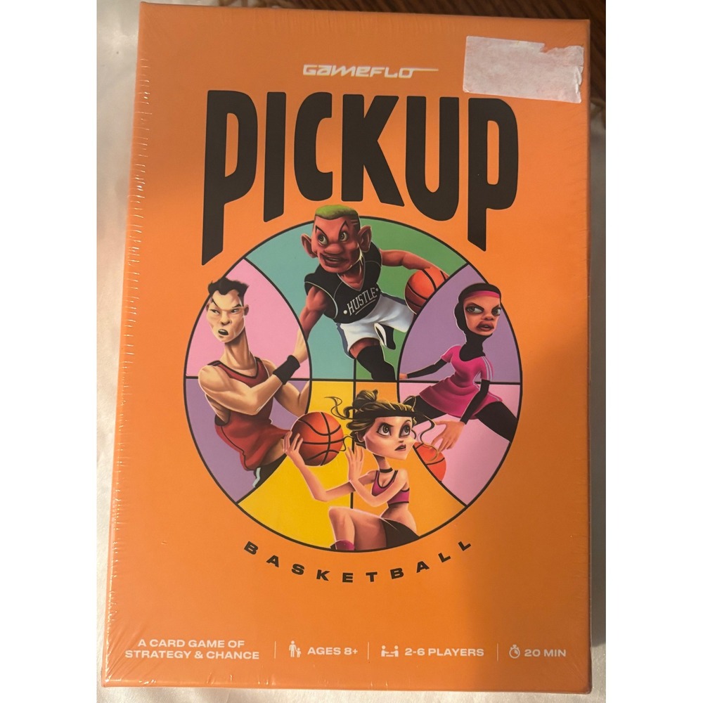 Gameflo PICKUP Basketball Card Game Strategy & Chance Ages 8+ 2-6 Players NEW